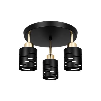 Φωτιστικό σποτ ELEN 3xE27/35W/230V μαύρο/χρυσό