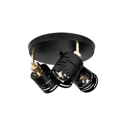 Φωτιστικό σποτ ELEN 3xE27/35W/230V μαύρο/χρυσό