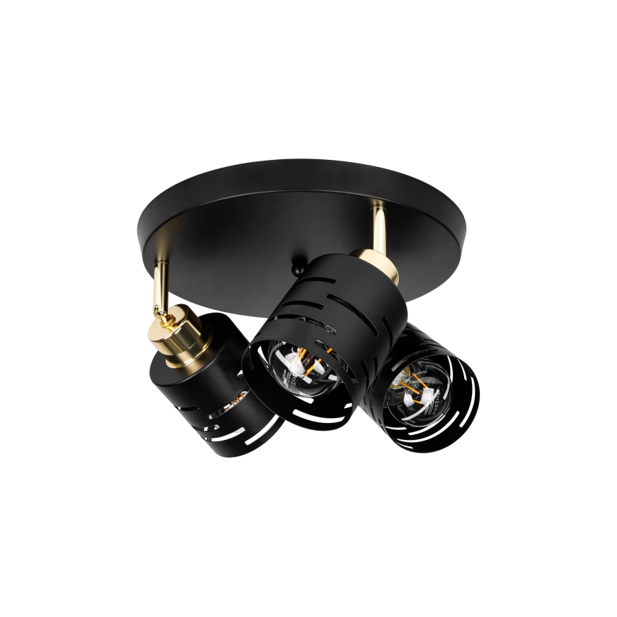 Φωτιστικό σποτ ELEN 3xE27/35W/230V μαύρο/χρυσό
