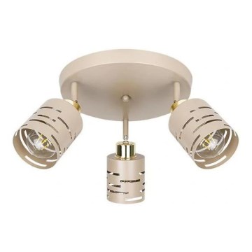 Φωτιστικό σποτ ELEN 3xE27/35W/230V μπεζ/χρυσό