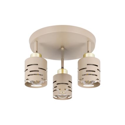 Φωτιστικό σποτ ELEN 3xE27/35W/230V μπεζ/χρυσό