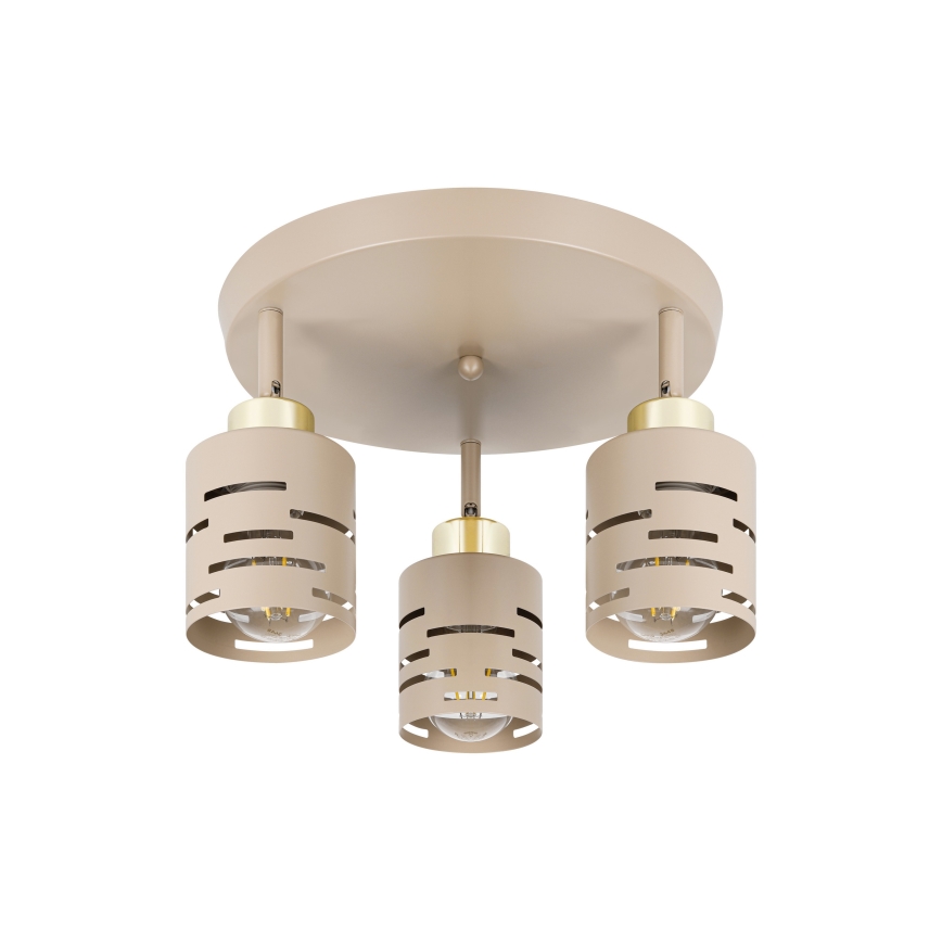 Φωτιστικό σποτ ELEN 3xE27/35W/230V μπεζ/χρυσό