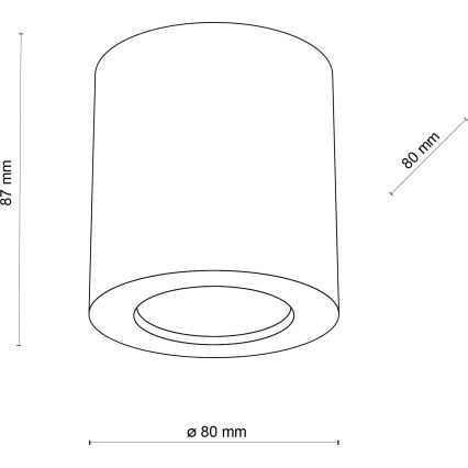 Φωτιστικό σποτ EVE 1xGU10/10W/230V οξιά