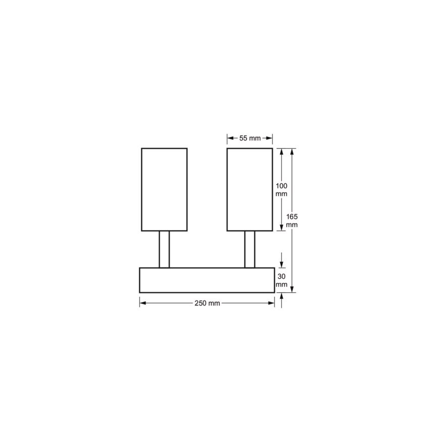 Φωτιστικό σποτ FILO 4xGU10/30W/230V μαύρο/χρυσό