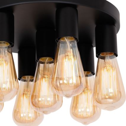 Φωτιστικό σποτ FILO 7xE27/60W/230V μαύρο