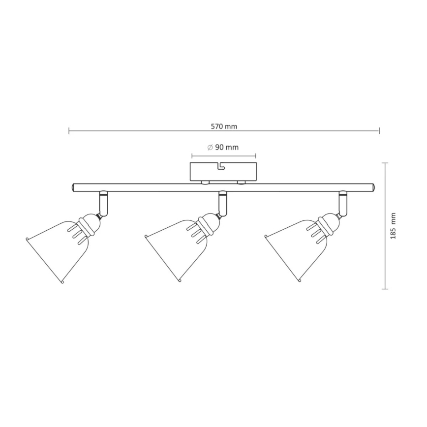 Φωτιστικό σποτ FIONA 3xE14/8W/230V