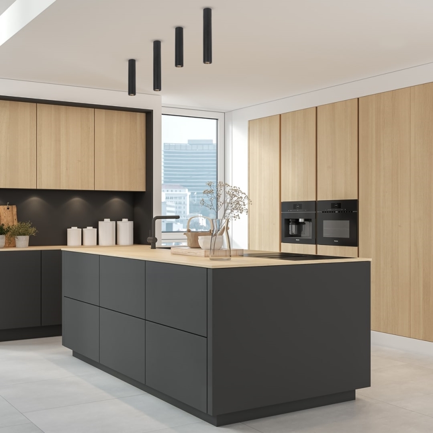 Φωτιστικό σποτ GENESIS 1xGU10/8W/230V 40 cm μαύρο