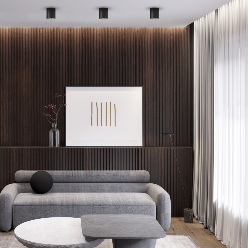 Φωτιστικό σποτ GEORGE 1xE27/60W/230V διάμετρος 11 cm μαύρο