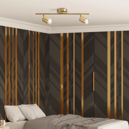 Φωτιστικό σποτ GOLDI 2xGU10/10W/230V χρυσό