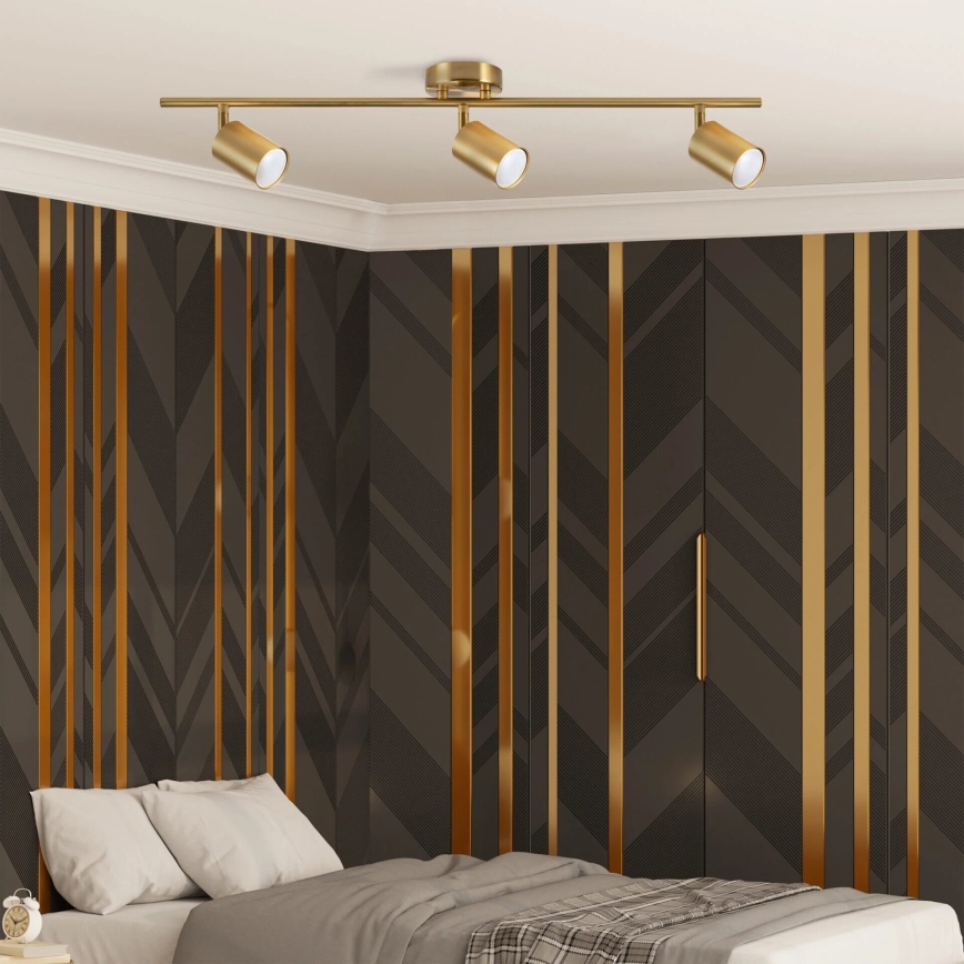 Φωτιστικό σποτ GOLDI 3xGU10/10W/230V χρυσό