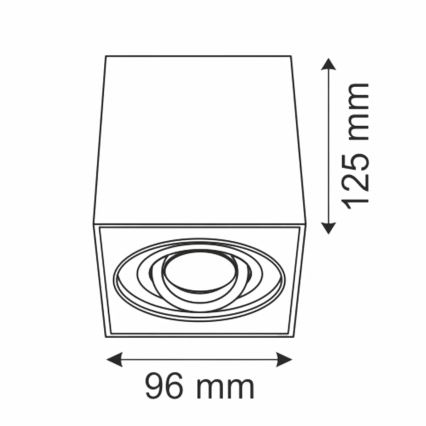 Φωτιστικό σποτ HADAR Q1 1xGU10/10W/230V μαύρο