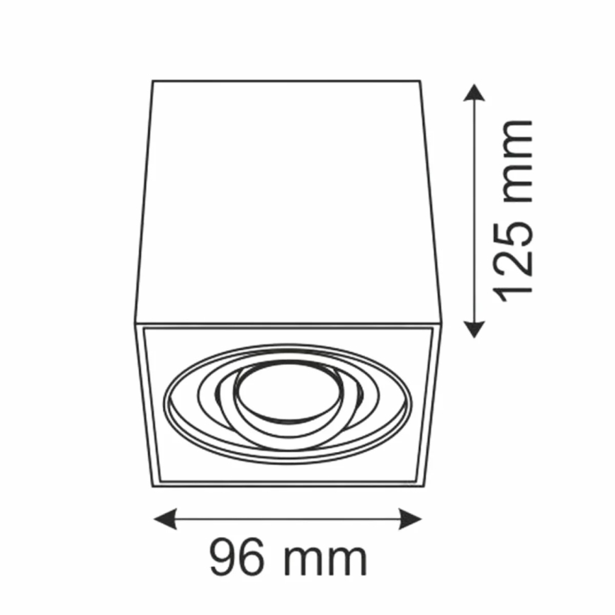 Φωτιστικό σποτ HADAR Q1 1xGU10/10W/230V μαύρο