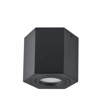 Φωτιστικό σποτ HEXAGON 1xGU10/10W/230V μαύρο