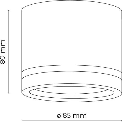 Φωτιστικό σποτ JET 1xGX53/11W/230V μαύρο