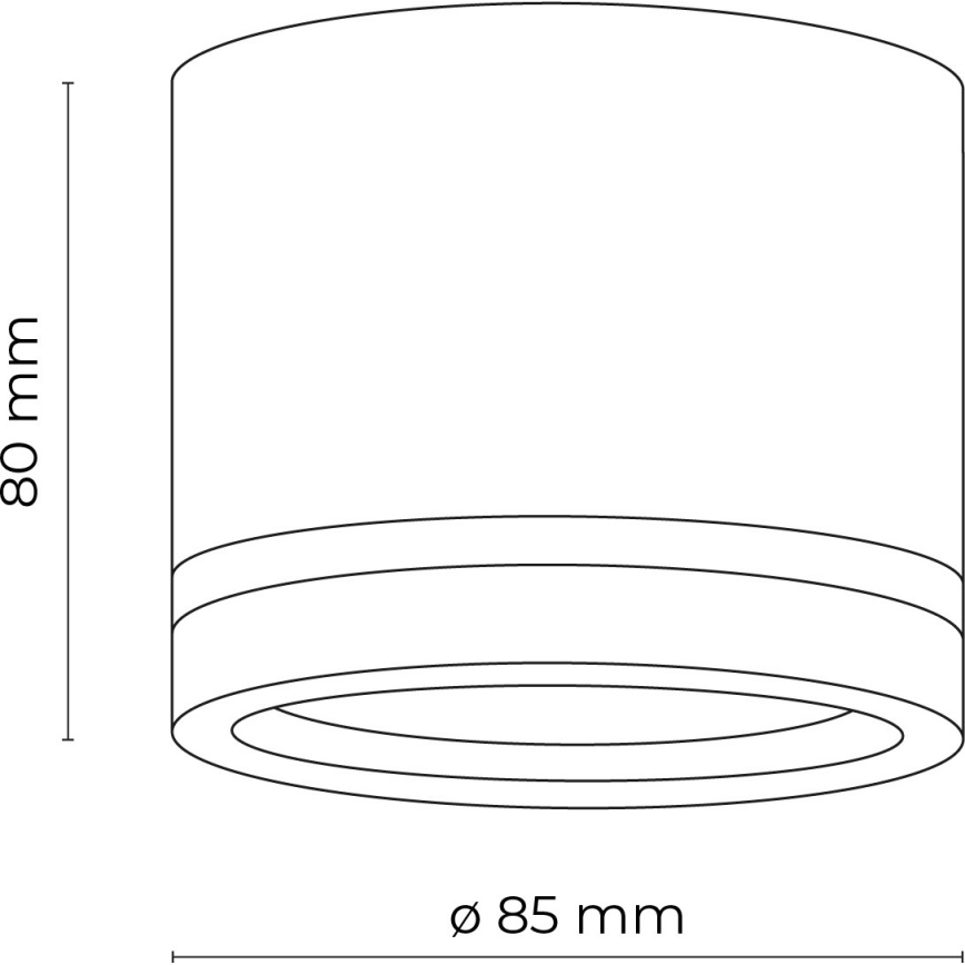 Φωτιστικό σποτ JET 1xGX53/11W/230V μαύρο
