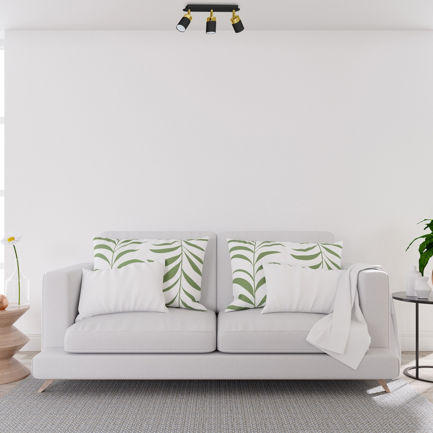 Φωτιστικό σποτ JOKER 3xGU10/25W/230V μαύρο/χρυσό