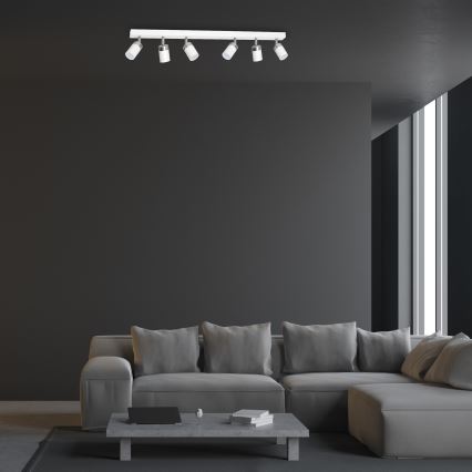 Φωτιστικό σποτ JOKER 6xGU10/25W/230V λευκό/γυαλιστερό χρώμιο