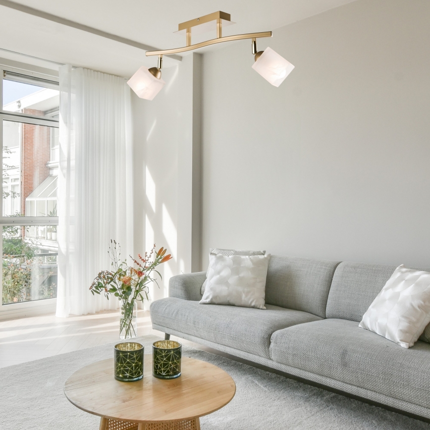 Φωτιστικό σποτ KLARA 2xE14/40W/230V χρυσό