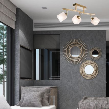 Φωτιστικό σποτ KLARA 3xE14/40W/230V χρυσό