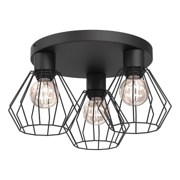 Φωτιστικό σποτ LETI 3xE27/15W/230V μαύρο