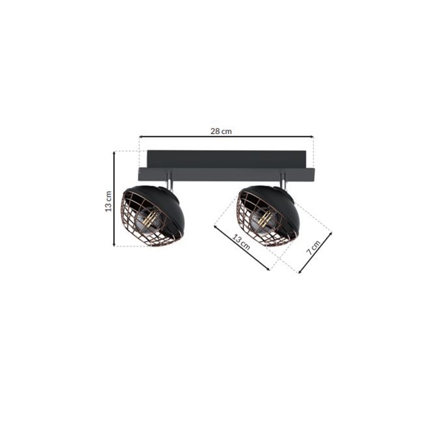 Φωτιστικό σποτ LOGAN 2xE14/40W/230V