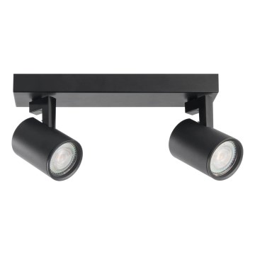 Φωτιστικό σποτ LYNX 2xGU10/10W/230V μαύρο