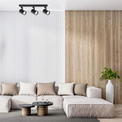 Φωτιστικό σποτ LYNX 3xGU10/10W/230V μαύρο