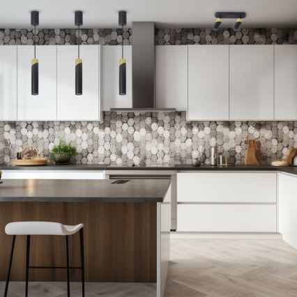 Φωτιστικό σποτ NEO 2xGU10/8W/230V μαύρο/χρυσαφί