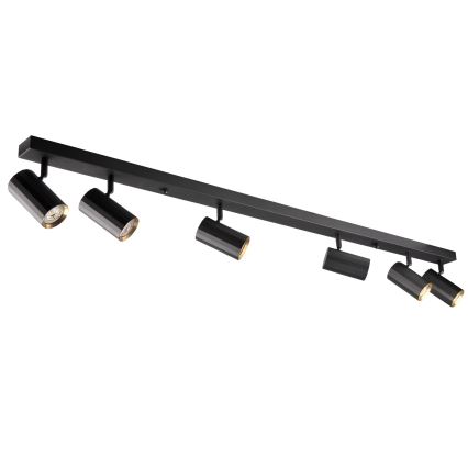 Φωτιστικό σποτ NICEA 6xGU10/10W/230V μαύρο