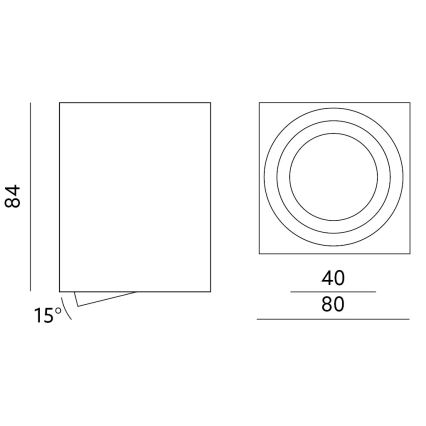 Φωτιστικό σποτ OH37 35W/230V 8,4 cm λευκό
