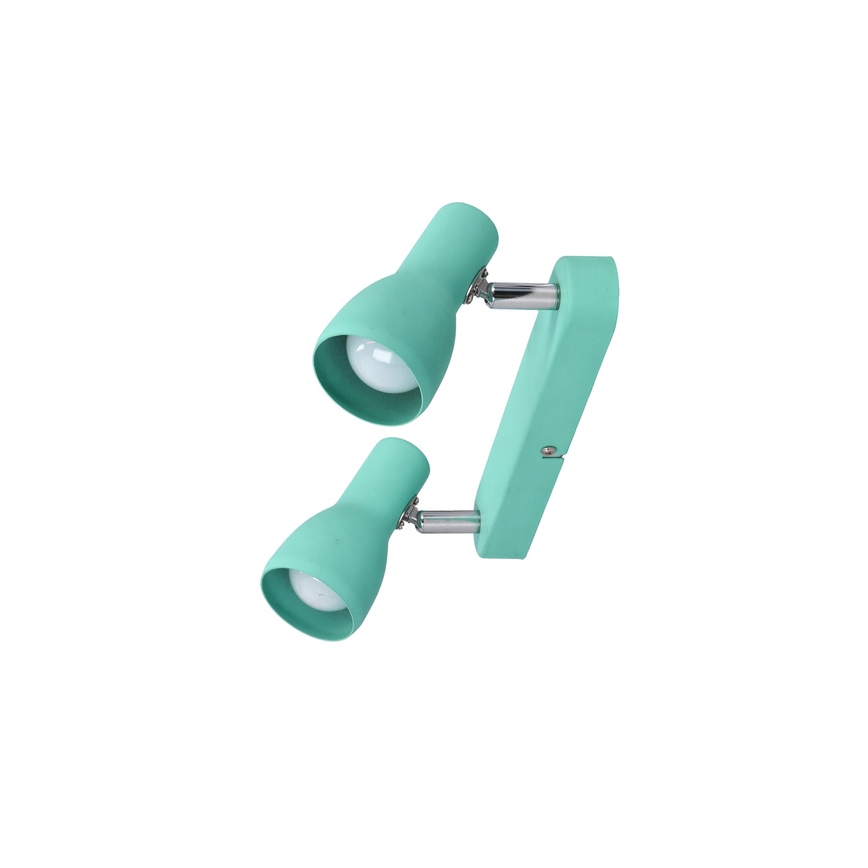 Φωτιστικό σποτ PICARDO 2xE14/40W/230V τουρκουάζ