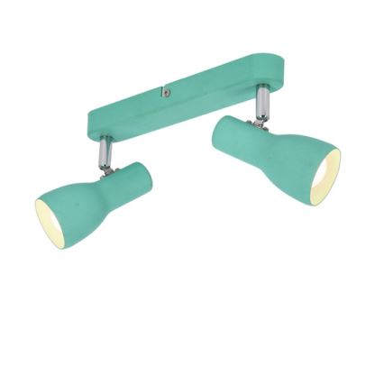 Φωτιστικό σποτ PICARDO 2xE14/40W/230V τουρκουάζ