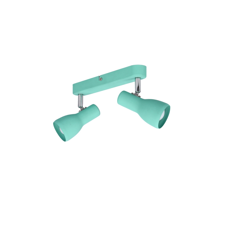 Φωτιστικό σποτ PICARDO 2xE14/40W/230V τουρκουάζ