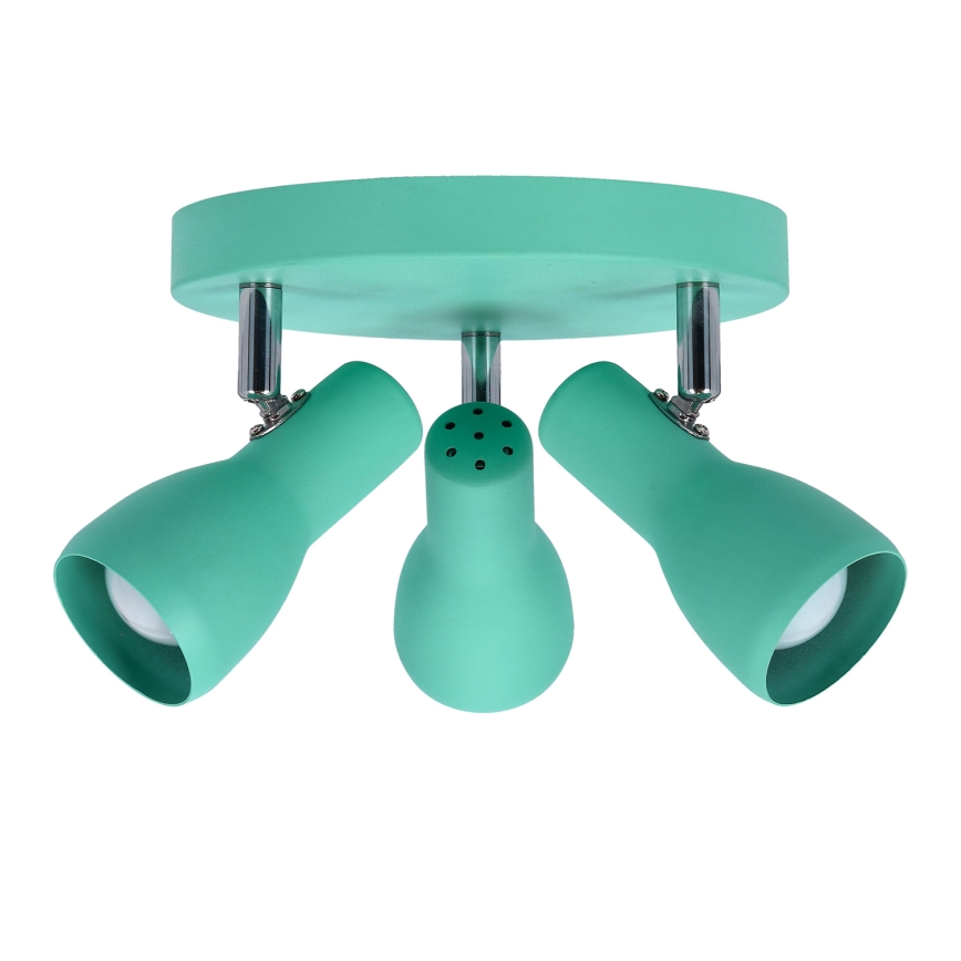 Φωτιστικό σποτ PICARDO 3xE14/40W/230V τουρκουάζ