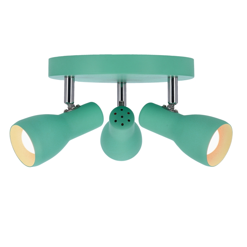Φωτιστικό σποτ PICARDO 3xE14/40W/230V τουρκουάζ