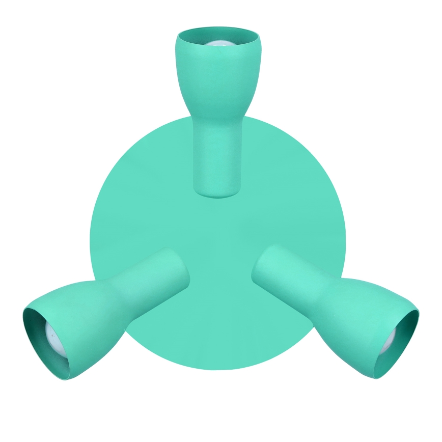 Φωτιστικό σποτ PICARDO 3xE14/40W/230V τουρκουάζ