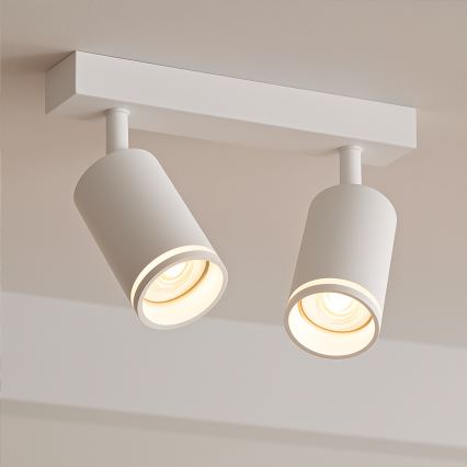 Φωτιστικό σποτ PIPE 2xGU10/10W/230V λευκό
