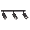 Φωτιστικό σποτ PIPE 3xGU10/10W/230V μαύρο