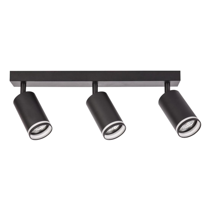 Φωτιστικό σποτ PIPE 3xGU10/10W/230V μαύρο