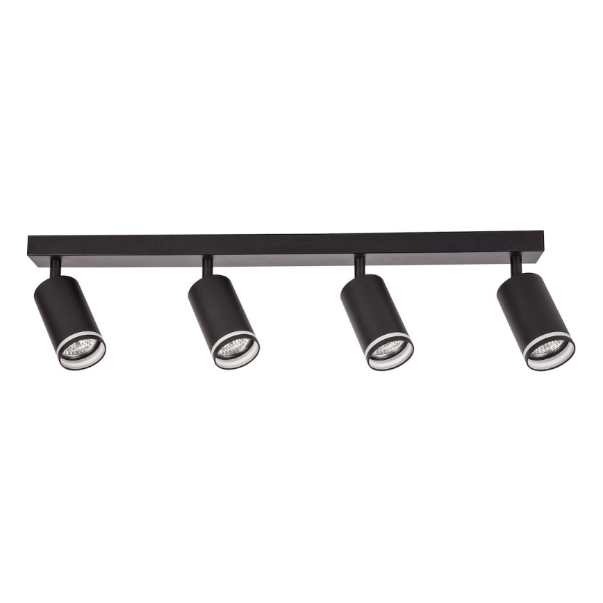 Φωτιστικό σποτ PIPE 4xGU10/10W/230V μαύρο