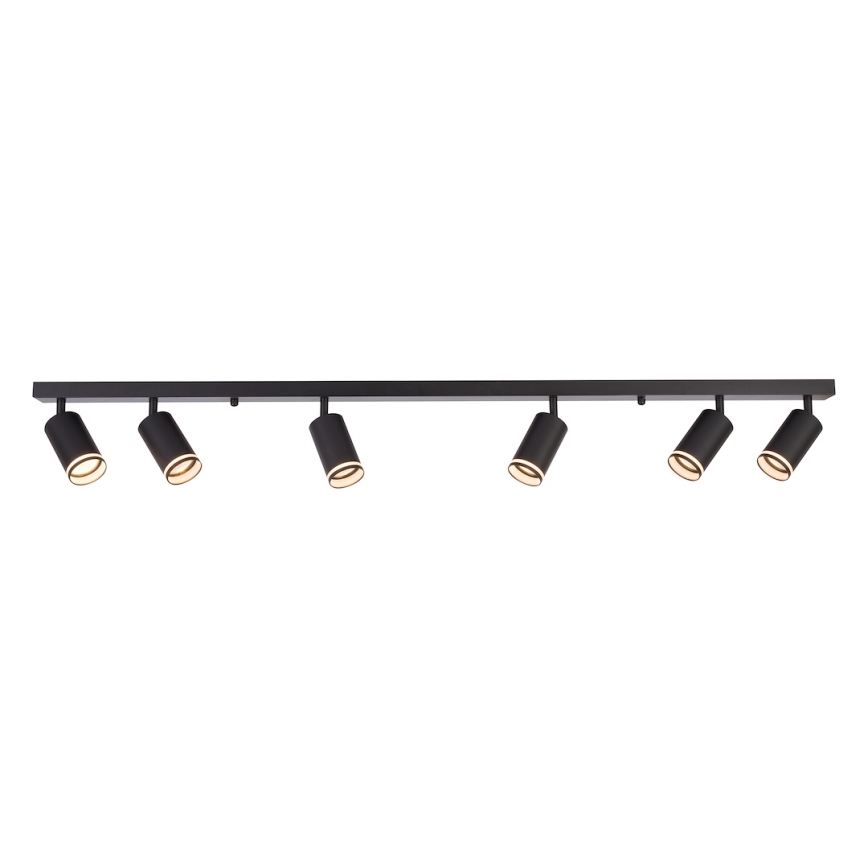Φωτιστικό σποτ PIPE 6xGU10/10W/230V μαύρο
