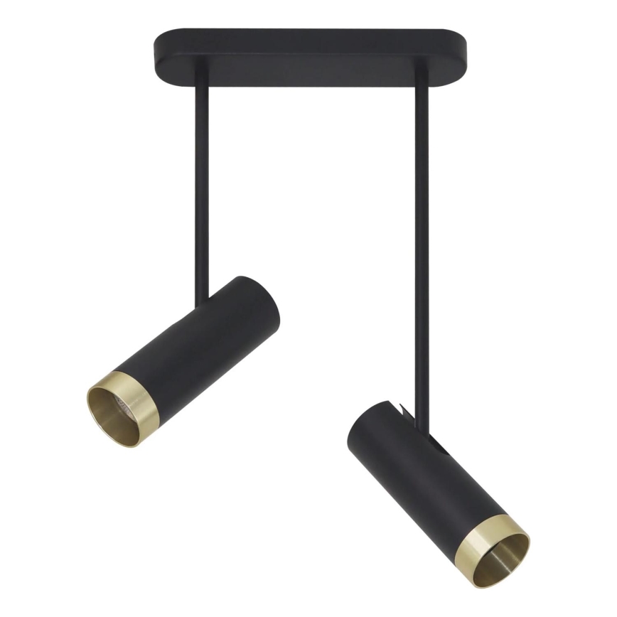 Φωτιστικό σποτ PORTO 2xGU10/10W/230V μαύρο