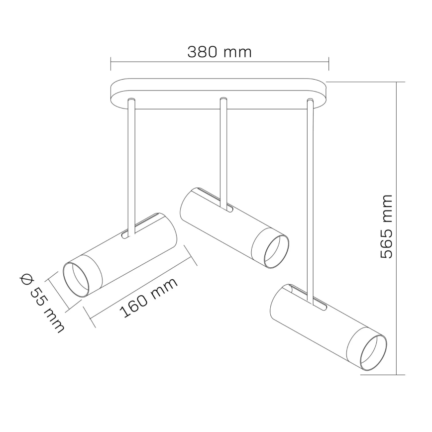 Φωτιστικό σποτ PORTO 3xGU10/10W/230V λευκό