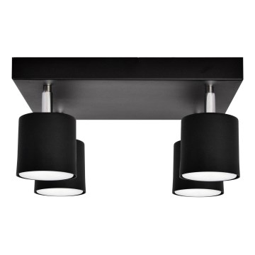 Φωτιστικό σποτ PUNTA 4xGX53/10W/230V μαύρο