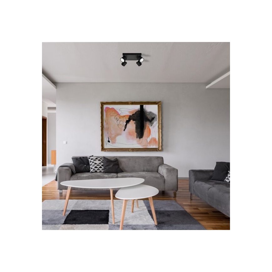 Φωτιστικό σποτ PUNTA 4xGX53/10W/230V μαύρο