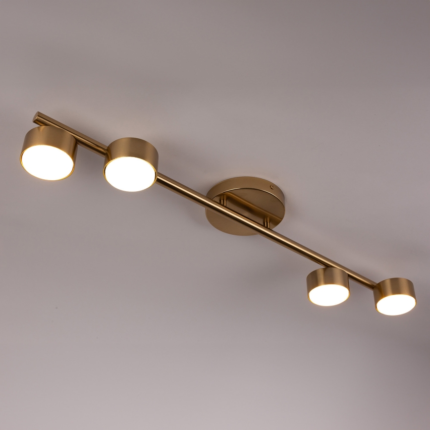 Φωτιστικό σποτ PUNTO 4xGX53/12W/230V χρυσό