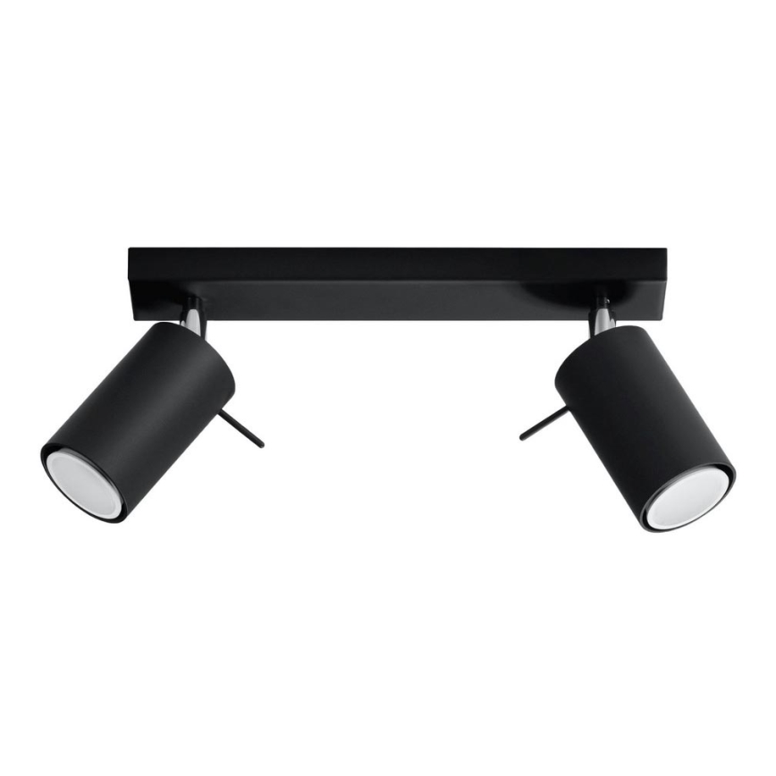 Φωτιστικό σποτ RING 2 2xGU10/10W/230V μαύρο