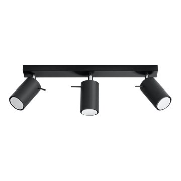 Φωτιστικό σποτ RING 3 3xGU10/10W/230V μαύρο