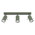 Φωτιστικό σποτ RING 3xGU10/10W/230V πράσινο