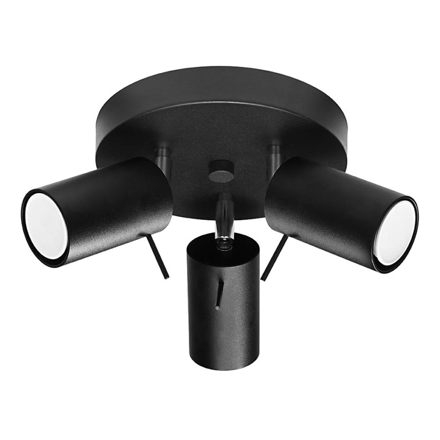 Φωτιστικό σποτ RING 3xGU10/10W/230V μαύρο
